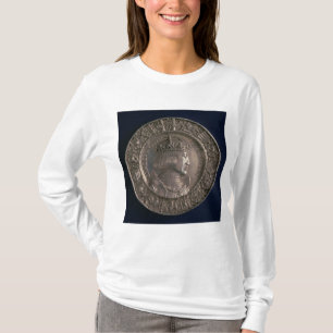 Camiseta Moeda que carrega o retrato de Charles V