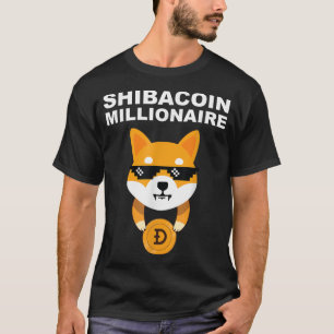 Camiseta Moeda Shiba O Milionário Carregando Token Moeda Sh