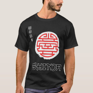 Camiseta Moeda SHINJA Shibnobi com Símbolo Japonês da Boa S