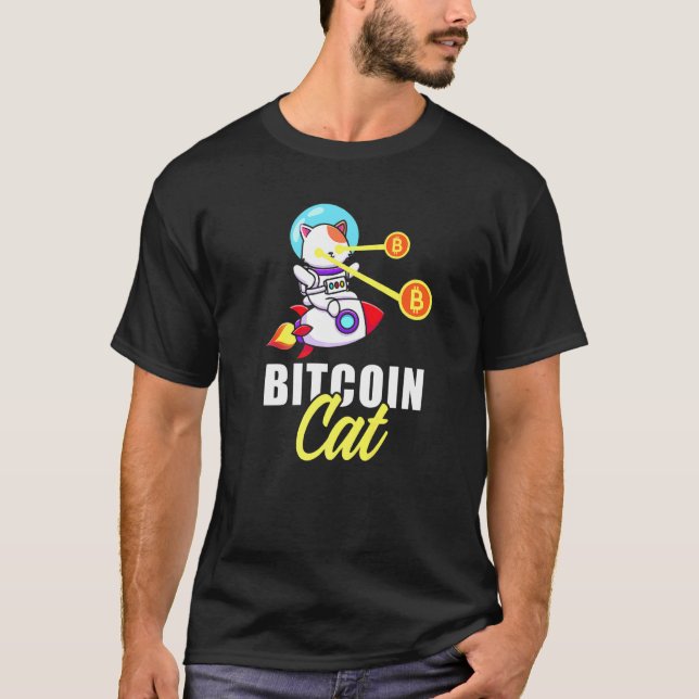 Camiseta Moedas a laser de Gato de Boca-Gato de Rocket (Frente)