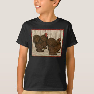 Camiseta Moedas: Bantams vermelhos texturizados