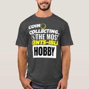 Camiseta Moedas Coletando Cotações Engraçadas Coletor de Mo