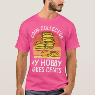 Camiseta Moedas Coletor De Moedas Colecionando Numisma Numi