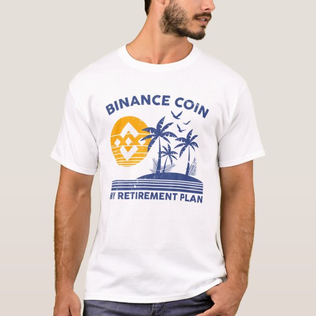 Camiseta Moedas de Binância Meu Plano de Reforma BNB Vacaçã (Frente)