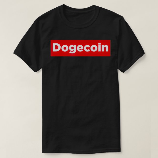Camiseta Moedas de Cães Criptomoeda Legal de Blockchain (Frente do Design)