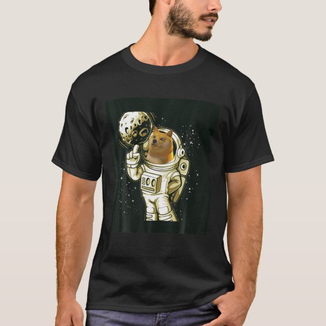 Camiseta Moedas De Cães Para A Lua (Frente)