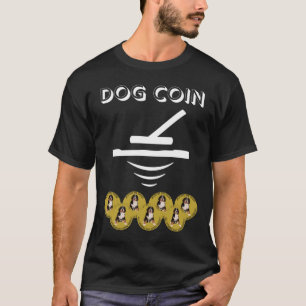 Camiseta Moedas De Cão Encontram Um T-Shirt Detectando Meta