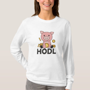 Camiseta Moedas De Casco Do Bloco Do Bloco Bitmoney Seguram