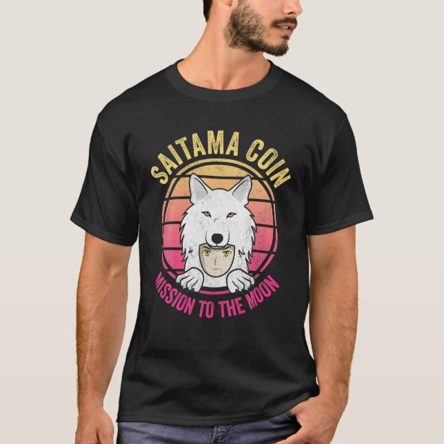 Camiseta Moedas De Saitama Para A Criptocurrécula De Token  (Frente)