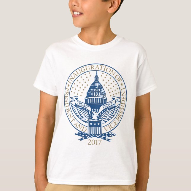 Camiseta Moedas de um centavo 2017 presidenciais de Donald (Frente)