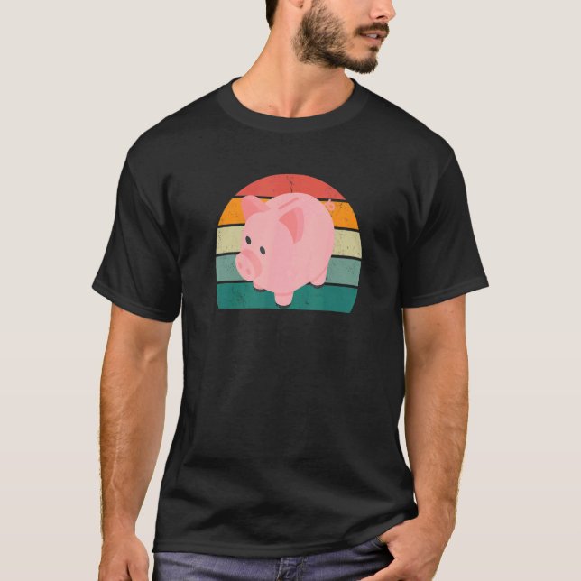 Camiseta Moedas em Numerário Conta Bancária Invocando Moeda (Frente)