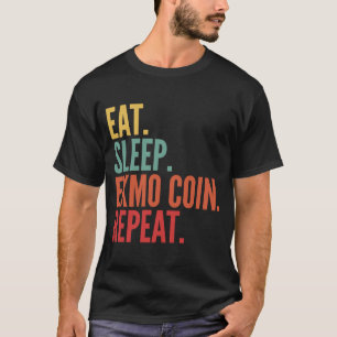 Camiseta Moedas Exmo Cripto Comer Sono Exmo Moedas Repetir