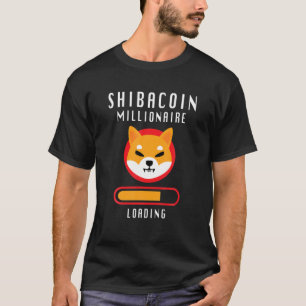 Camiseta Moedas Shiba Shib do Token de Carregamento Milion