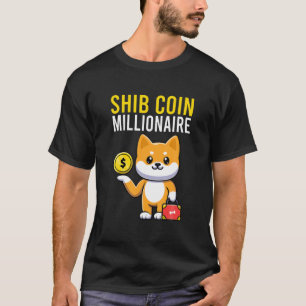 Camiseta Moedas Shiba Shib do Token de Carregamento Milioná