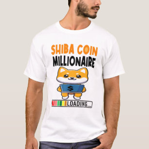 Camiseta Moedas Shiba Shib do Token de Carregamento Milioná