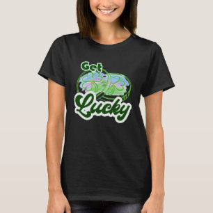 Camiseta Moedas Sortudas Boa Sorte Quatro Folhas C