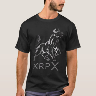 Camiseta Moedas XRP Da Ripa Do Mercado Bull À Lua Crypto To