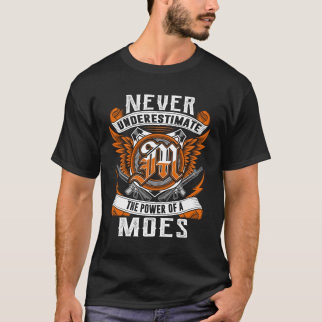 Camiseta MOES - Nunca Subestimar Personalizado (Frente)