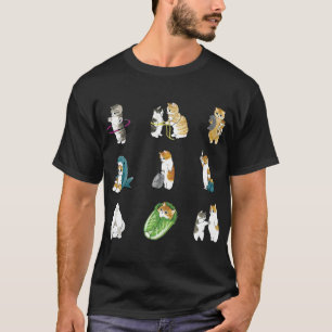 Camiseta Mofu - Padrão e Pacote de Desenho de Gato de Gato