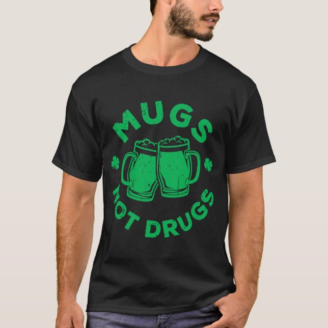 Camiseta Mogas Não Drogam o Dia de São Patrício (Frente)
