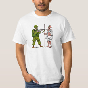 Camiseta Mohandas Gandhi contra a violência & a ocupação