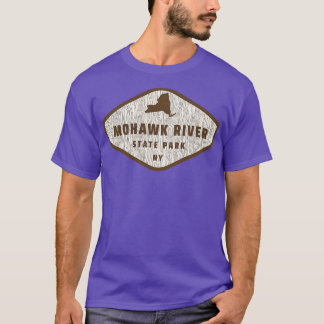 Camiseta Mohawk River State Park New York Tree Log Textura