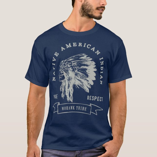 Camiseta Mohawk Tribe Native American Indian Priority Love (Frente)