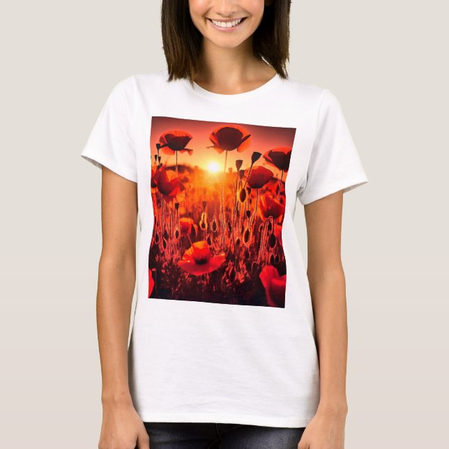 Camiseta Mohn im Gegenlicht (Frente)