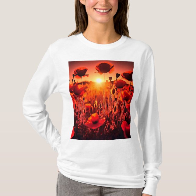 Camiseta Mohn im Gegenlicht (Frente)