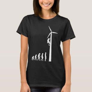 Camiseta Moinho de energia eólica em turbina