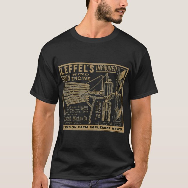Camiseta Moinho de vento de ferro melhorado da esquerda 188 (Frente)