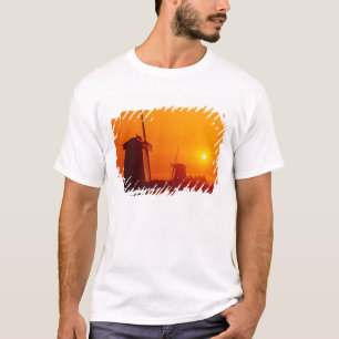 Camiseta Moinhos de vento ao pôr do sol, Schermerhorn, Hola