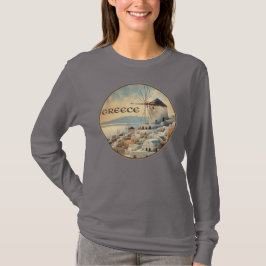 Camiseta Moinhos de Vento de Mykonos na Grécia