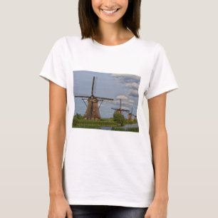 Camiseta moinhos de vento do local do património mundial d