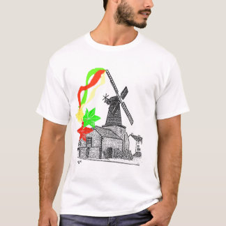 Camiseta moinhos de vento do rasta