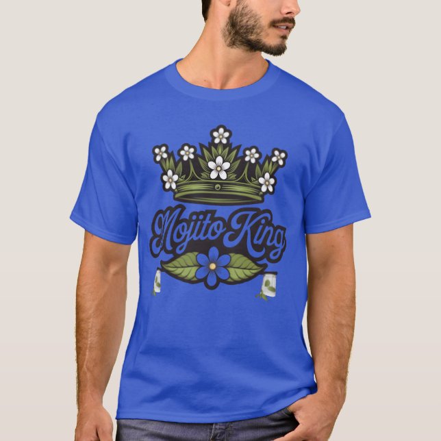 Camiseta Mojito King Loves Mojitos Boys Gifts retro (Frente)