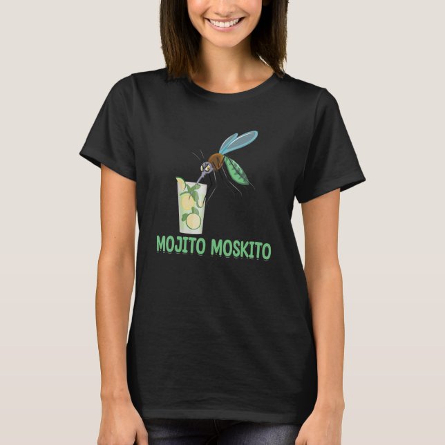Camiseta MOJITO MOSKITO Álcool Bebida Bebida Bebida Bebida (Frente)