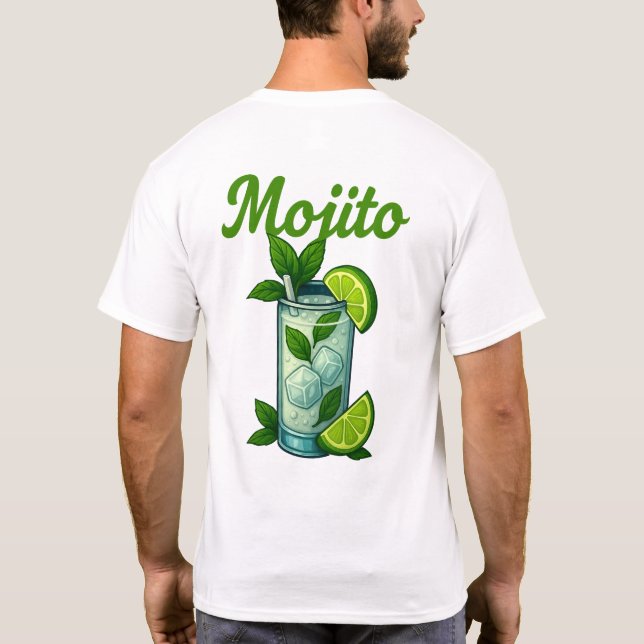 Camiseta Mojito T-Shirt – Fresh Mint & Lime Cocktail (Verso)