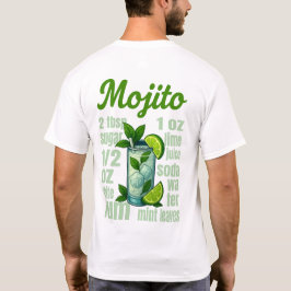 Camiseta Mojito T-Shirt – Fresh Mint & Lime Cocktail