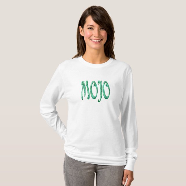 Camiseta Mojo women white long sleeve t-shirt (Frente Completa)