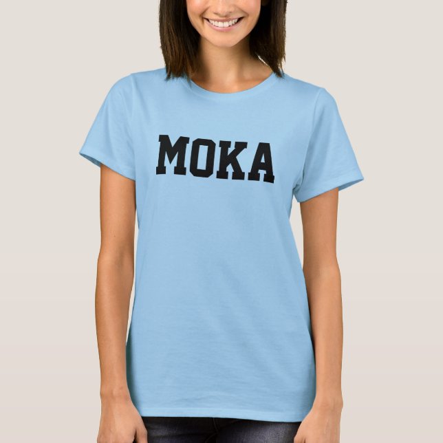 Camiseta Moka nomeou T-shirt (Frente)