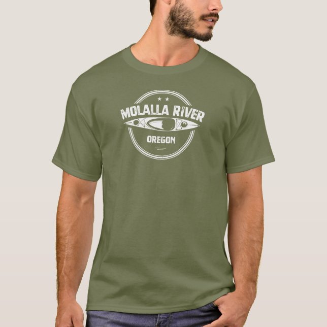 Camiseta Molalla River Oregon Kayaking (Frente)