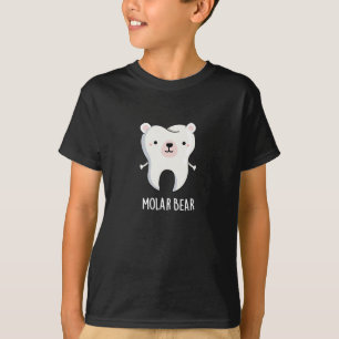 Camiseta Molar Bear Engraçado Tooth Escuro BG