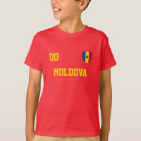 Moldávia Custom Name & Number Football Kids Jersey