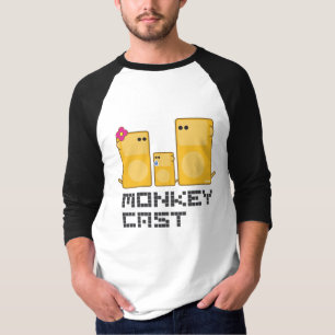 Camiseta Molde do macaco