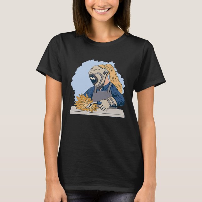 Camiseta Moldes para mulheres e trabalhadores de metalurgia (Frente)