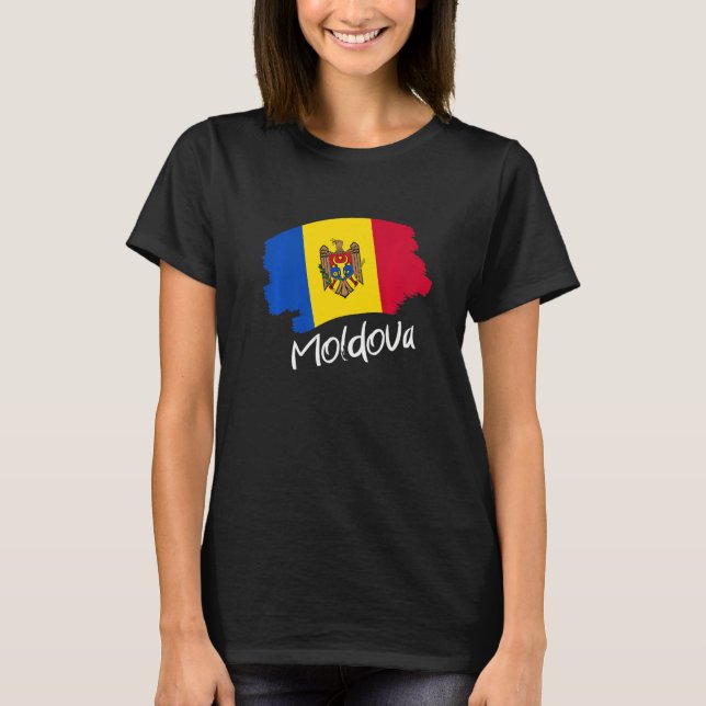 Camiseta Moldovan Flag Moldávia (Frente)