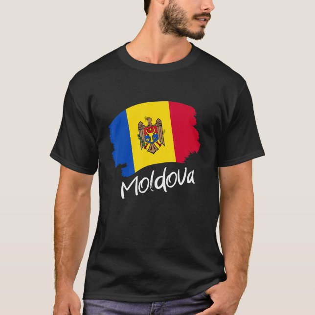 Camiseta Moldovan Flag Moldávia (Frente)