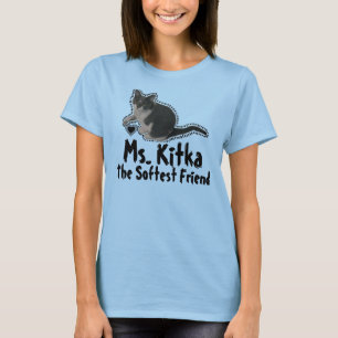 Camiseta Moldura de Amigo e Coração da Srta. Kitka