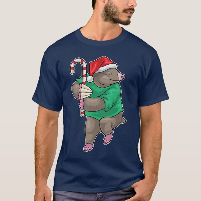 Camiseta Mole Christmas Candy cane (Frente)